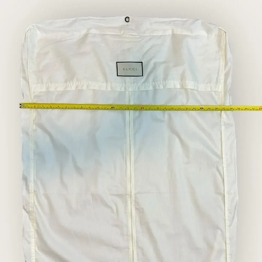 Gucci | Garment Bag & Pant Hanger | Off-White/Black | Bag: 44x27 inch